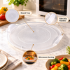 Double Lock Round Microwave Serving Tray – Extra Large feature infographic