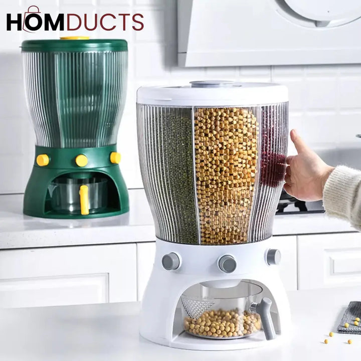 4Partition Rotating Cereal Dispenser