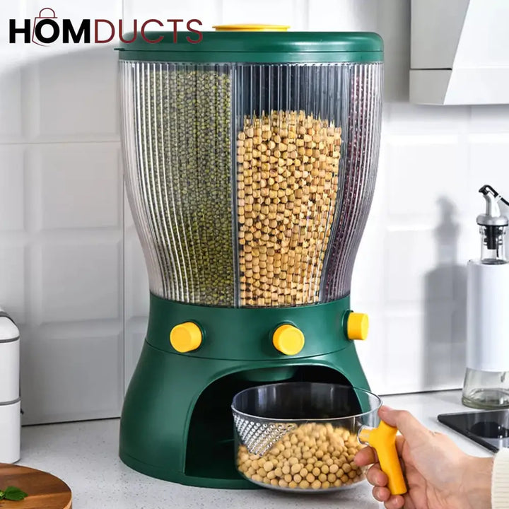 4Partition Rotating Cereal Dispenser