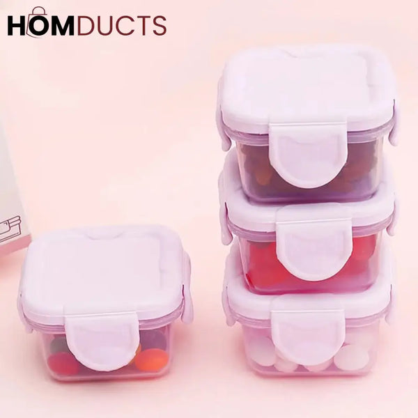 4Pcs Bpa Free Mini Storage Box