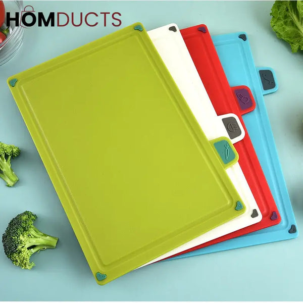 4Pcs Cutting Board With Holder