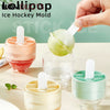 4pcs Round Ice Pop Molds – Reusable Sphere Popsicle Maker with Lids & Sticks for Homemade Frozen Treats