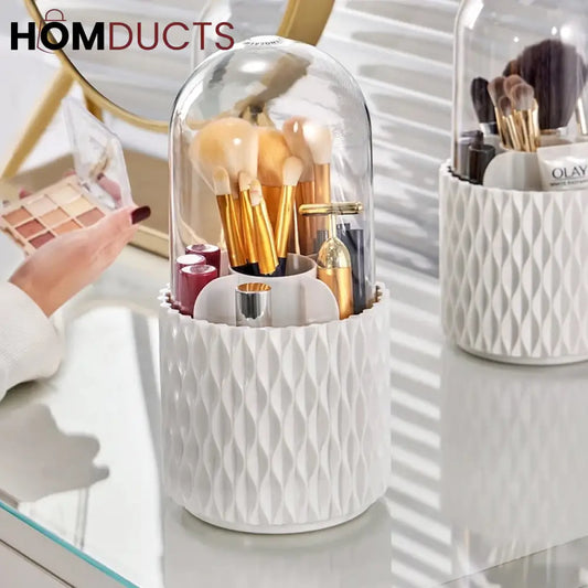 5 Grid Rotating Makeup Brush Holder J & C Organizer