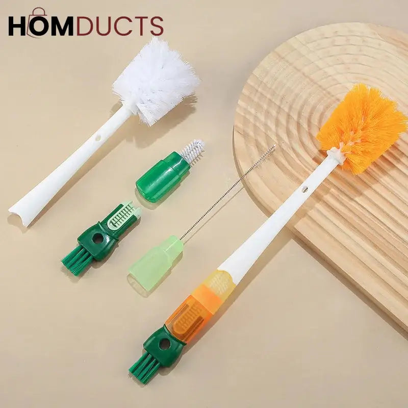 5 In 1 Long Handle Bottle Cleaning Brush