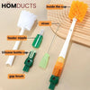 5 In 1 Long Handle Bottle Cleaning Brush
