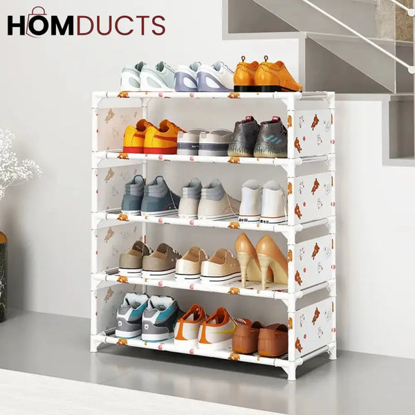 5 Layer Oxford Shoe Rack