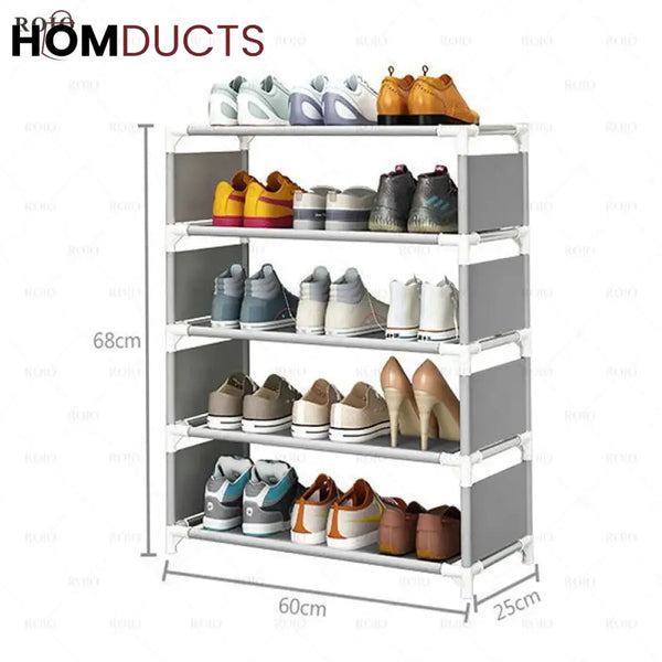 5 Layer Oxford Shoe Rack