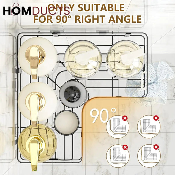 Set Of 5 Mesh Shower Shelves, Multipurpose Wall Storage Racks, Stainless Steel Bathroom Corner Baskets, Shower Basket for Hanging, Shampoo, Shower Gel, Soap Holder