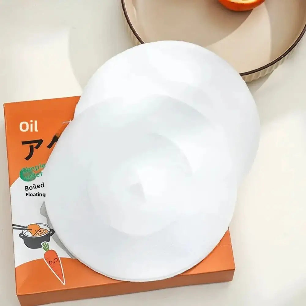 50 Pcs Food Grade Soup Oil Absorbing Sheets: Healthy Stew & Soup Filter Paper for Home Cooking & Baking