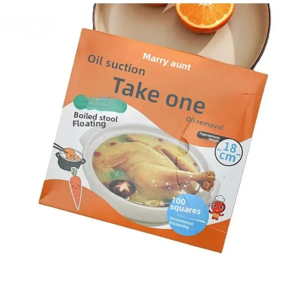 50 Pcs Food Grade Soup Oil Absorbing Sheets: Healthy Stew & Soup Filter Paper for Home Cooking & Baking