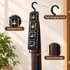 DecoBella Multi-Slot Belt Hanger feature infographic