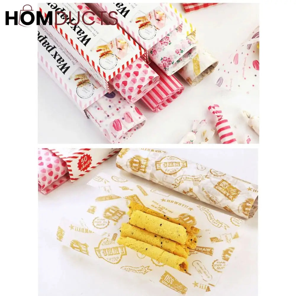 50Pcs Wax Wrapping Paper