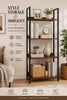 Luxury 4-Tier Industrial Storage Rack for Kitchen, Living Room & Home Organization
