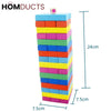 54Pcs Colorful Wooden Wood Layer Stack Tumbling