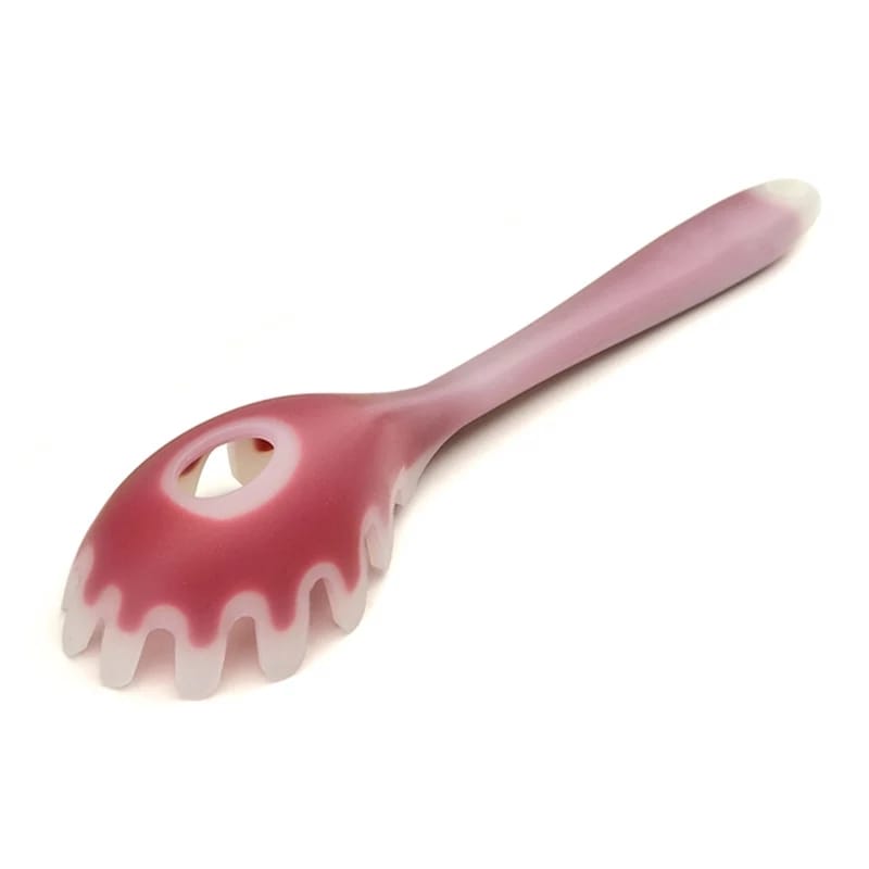 Plastic Spaghetti Server Spoon 28.5cm – Pasta Serving Spoon with Drainage Hole | Random Color