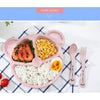 5Pcs Bear Plate Set With Spoon
