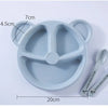 5Pcs Bear Plate Set With Spoon