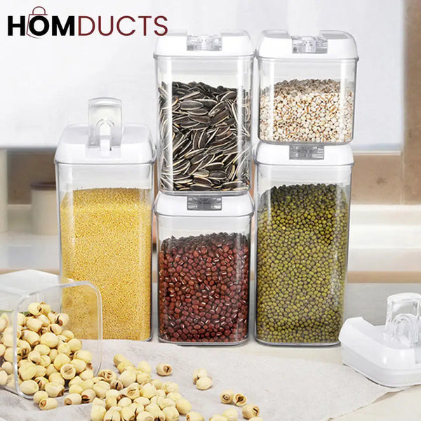 5Pcs Easy Lock Jar Set