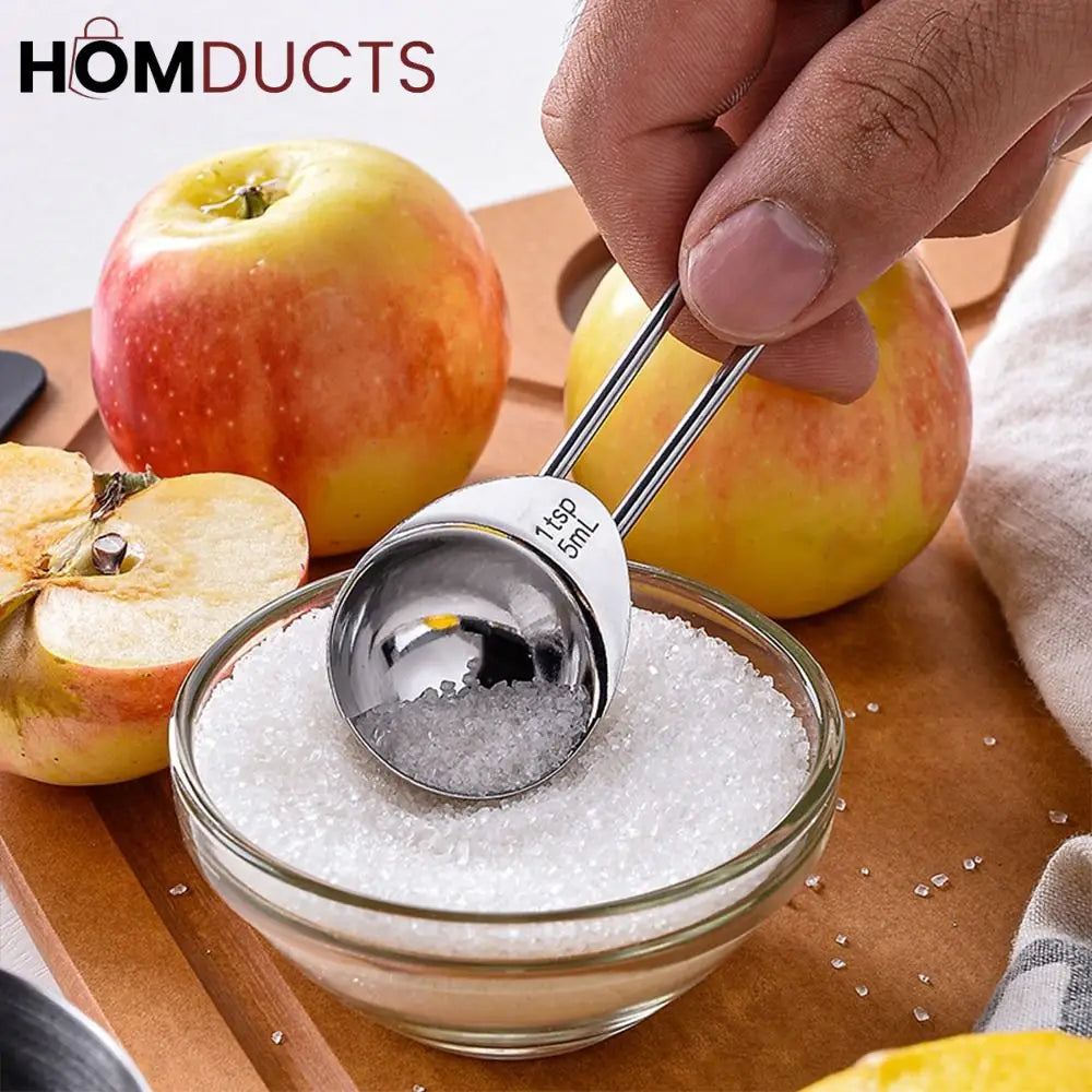 5Pcs Stainless Steel Measuring Spoon