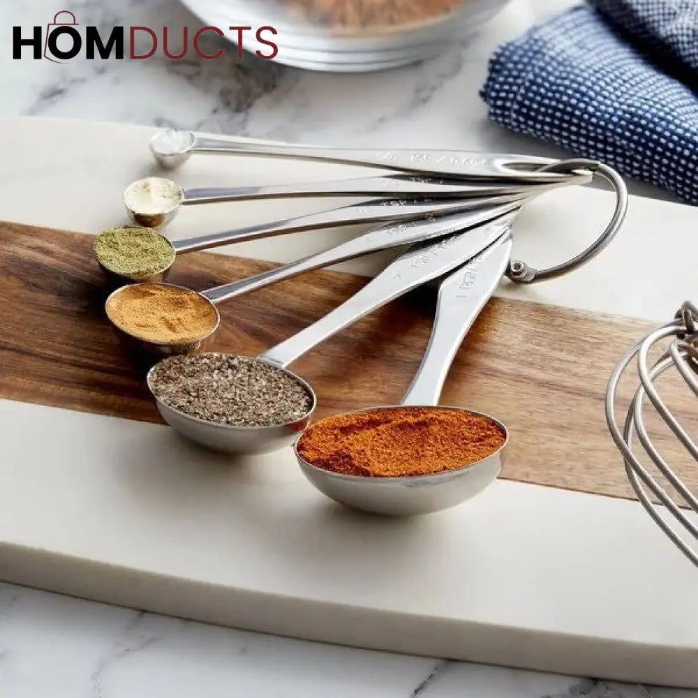 5Pcs Stainless Steel Measuring Spoon