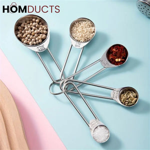 5Pcs Stainless Steel Measuring Spoon
