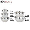 5Pcs Stainless Steel Multipurpose Bowl Set