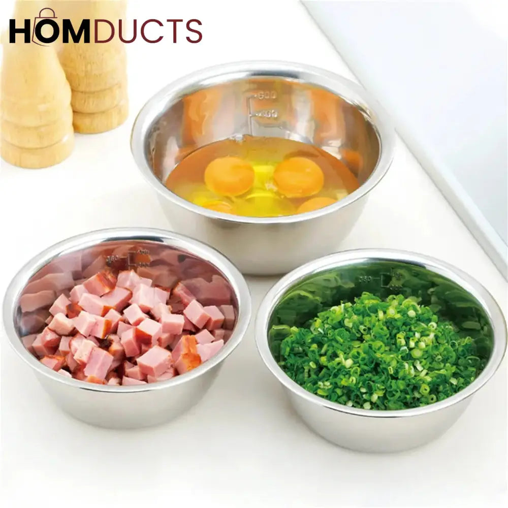 5Pcs Stainless Steel Multipurpose Bowl Set