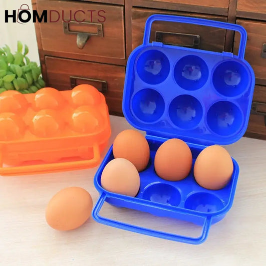 6 Grids Briefcase Egg Organizer