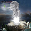 6 In 1 Portable Outdoor Solar Led Camping Lantern With Fan