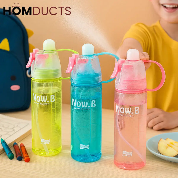 600ML Dual-Function Spray & Sip Water Bottle – BPA-Free Leakproof & Portable