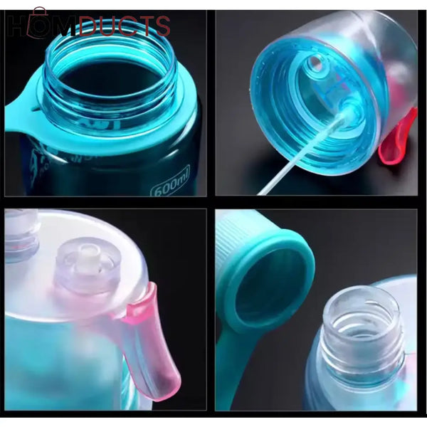 600ML Dual-Function Spray & Sip Water Bottle – BPA-Free Leakproof & Portable