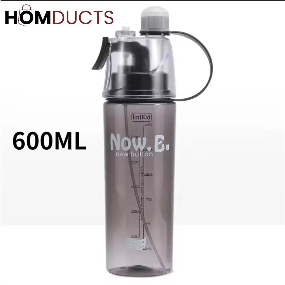 600ML Dual-Function Spray & Sip Water Bottle – BPA-Free Leakproof & Portable
