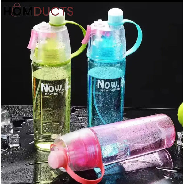 600ML Dual-Function Spray & Sip Water Bottle – BPA-Free Leakproof & Portable