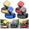 Crystal Dice Car Solar Fragrance Diffuser – Rotating Dashboard Air Freshener