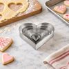Tescoma 6-Piece Heart-Shaped Cookie Cutter Set in a premium lifestyle setting