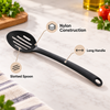 Tescoma Spaceline Nylon Slotted Spoon feature infographic