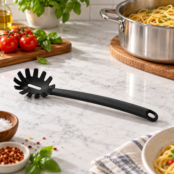Tescoma Spaceline Nylon Spaghetti Server in a premium lifestyle setting