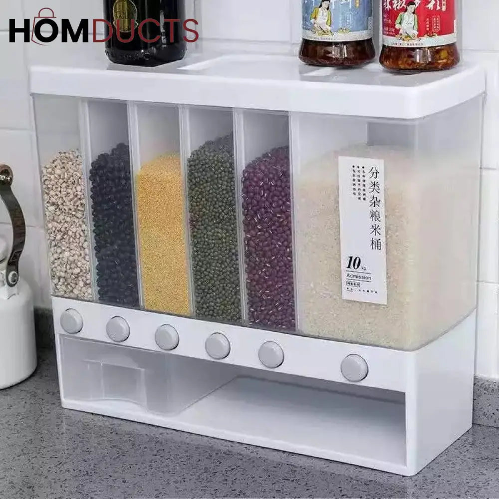 6In1 Wall Mounted Cereal Dispenser