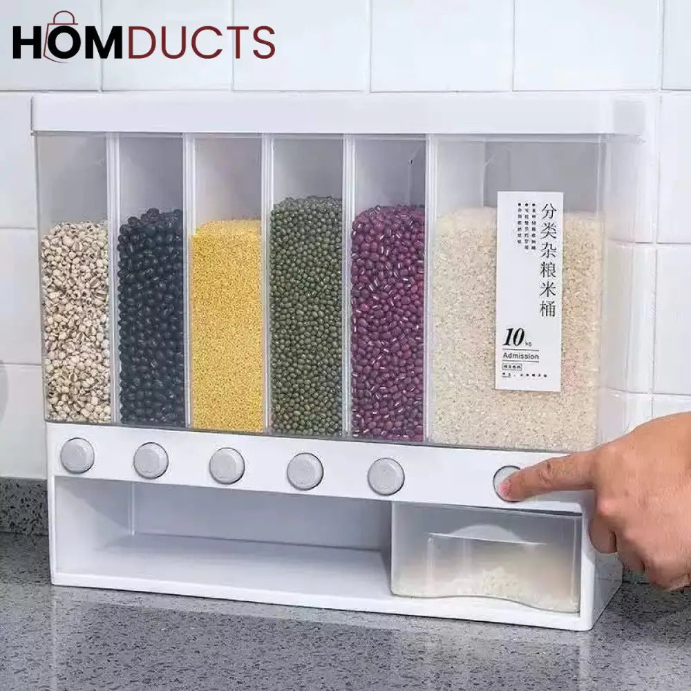 6In1 Wall Mounted Cereal Dispenser