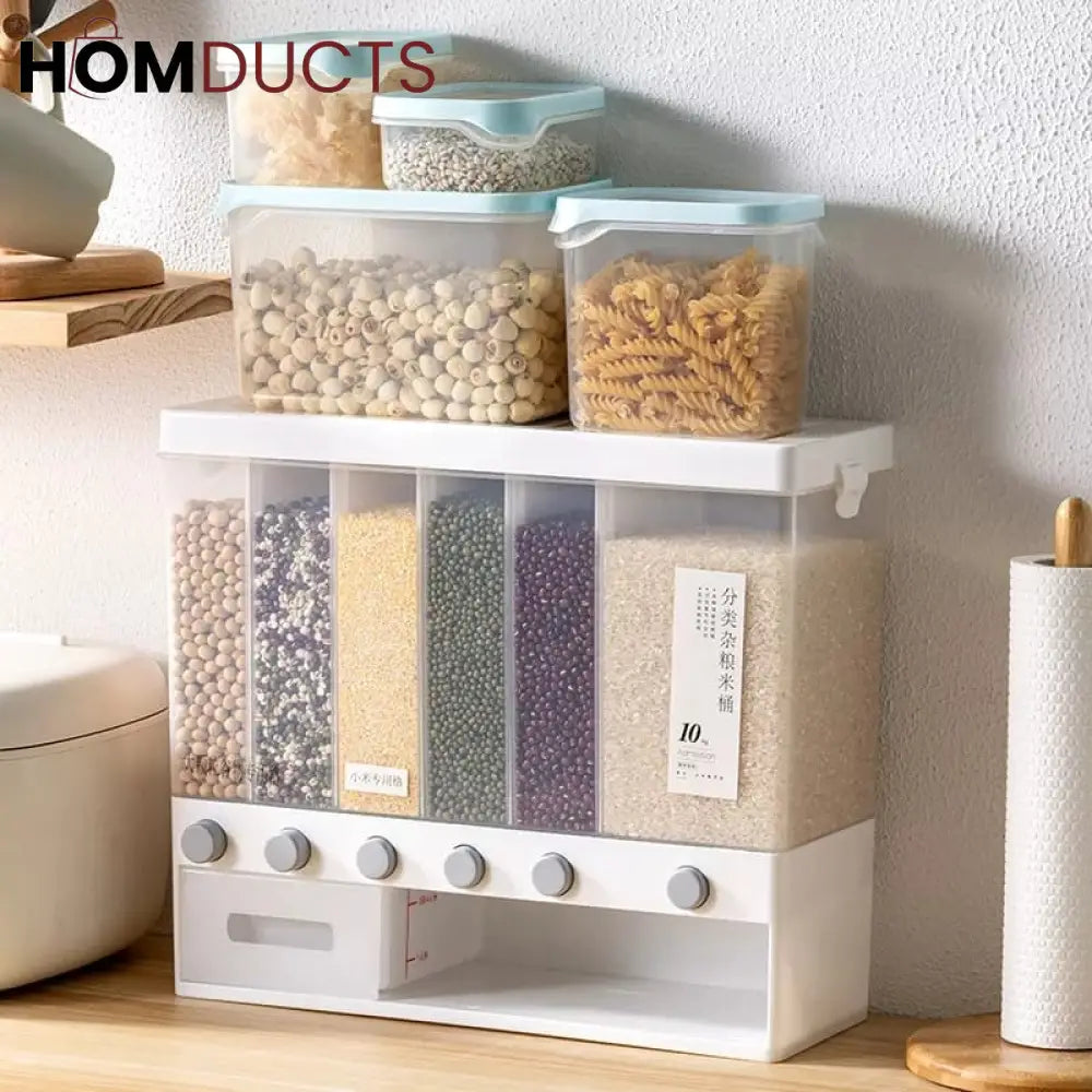 6In1 Wall Mounted Cereal Dispenser