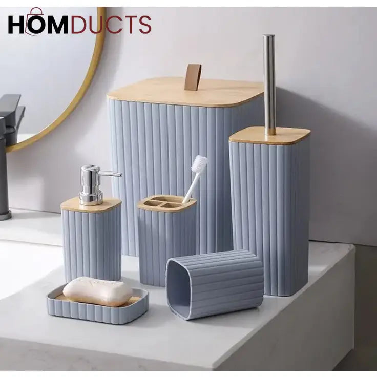 6pcs Bathroom Accessory Set