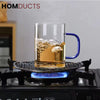 6Pcs Heat Resistant Borosilicate Glass Mug Set