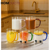 6Pcs Heat Resistant Borosilicate Glass Mug Set