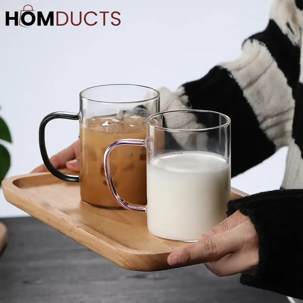 6Pcs Heat Resistant Borosilicate Glass Mug Set