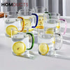6Pcs Heat Resistant Borosilicate Glass Mug Set