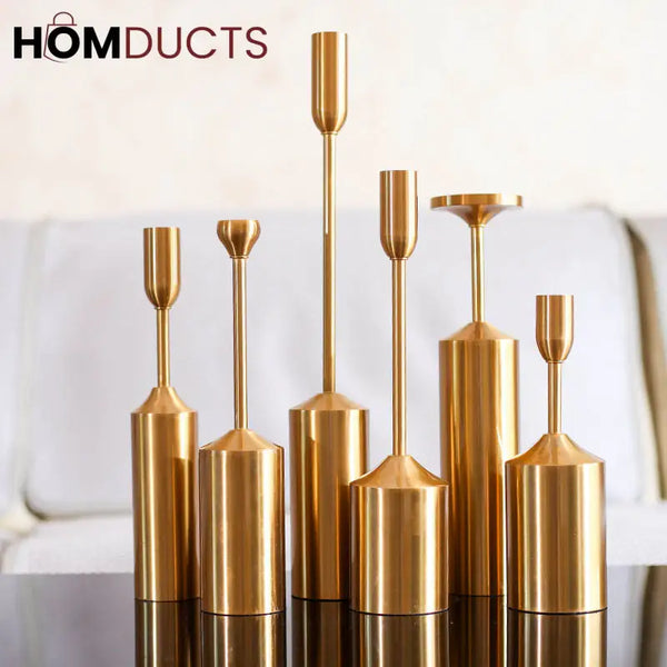6Pcs Metal Candle Stand