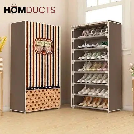 7 Layer Printed Shoe Rack