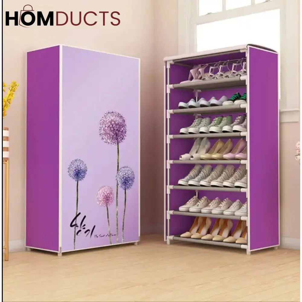 8 Layer Printed Shoe Rack