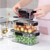 3-Piece Rectangular Airtight Food Storage Container Set with Locking Lids – 300ml, 900ml & 1600ml