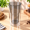 Tall Smoky Double-Wall Glass Tumbler